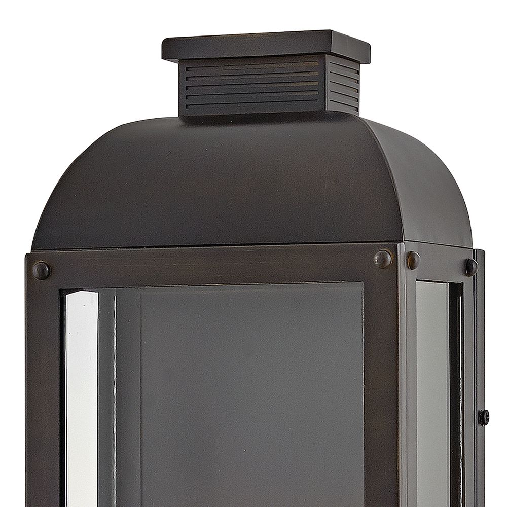 Image 4 Hinkley Outdoor Tiverton Medium Wall Mount Lantern 7.5" Dark Oxidized Brass more views