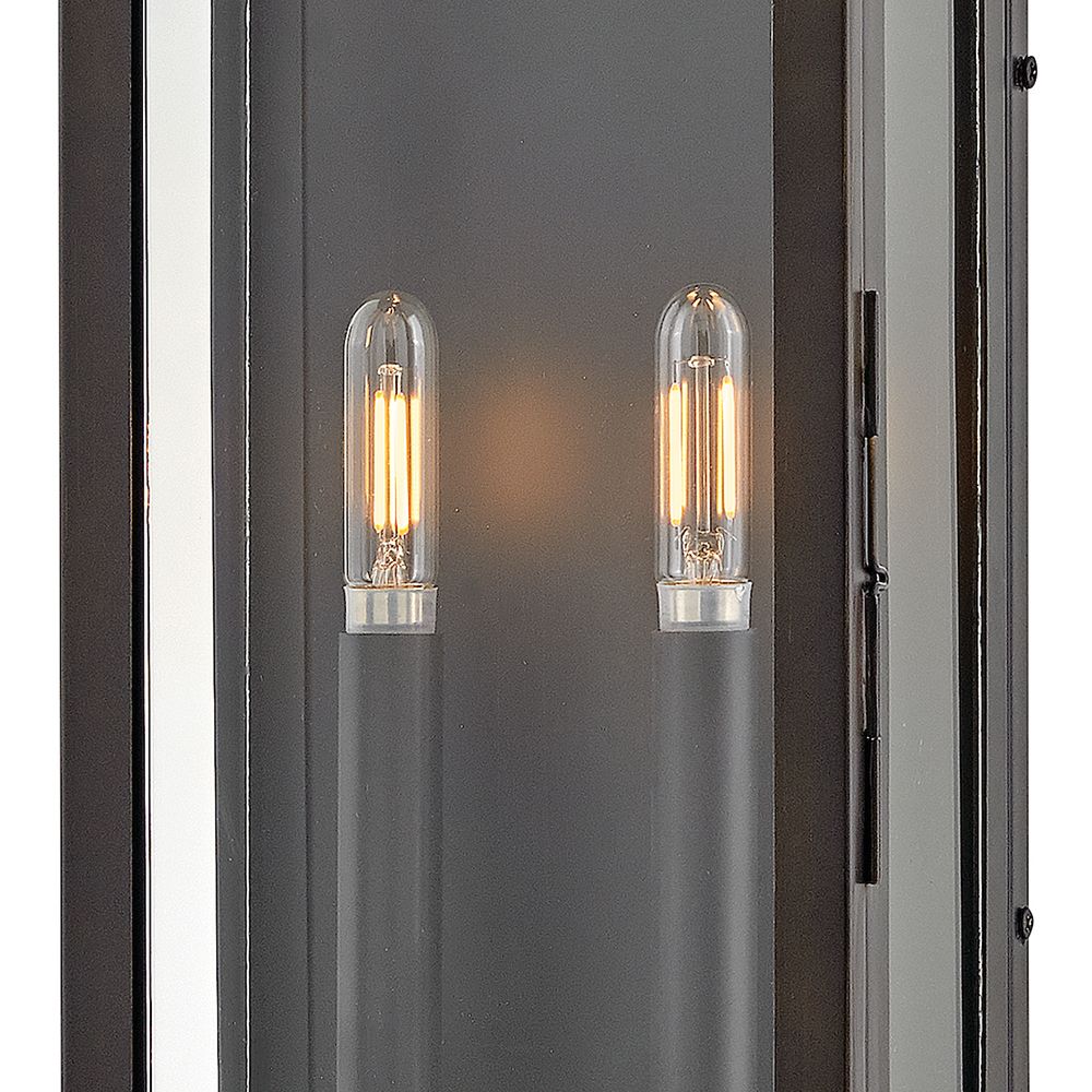 Image 5 Hinkley Outdoor Tiverton Medium Wall Mount Lantern 7.5" Dark Oxidized Brass more views