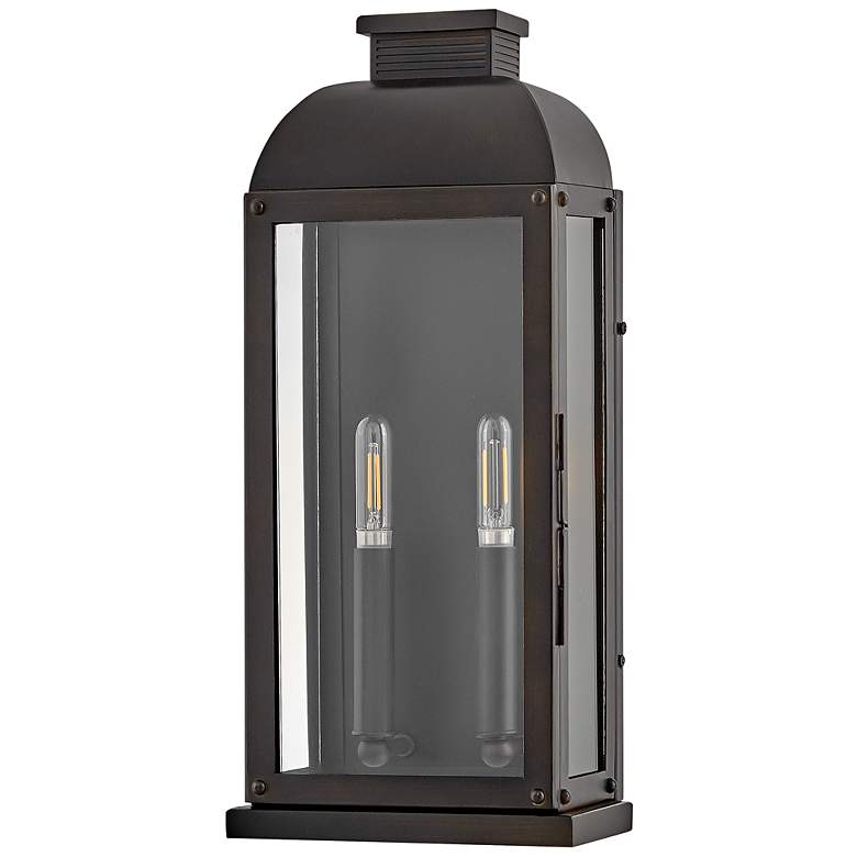 Image 7 Hinkley Outdoor Tiverton Medium Wall Mount Lantern Dark Oxidized Brass more views