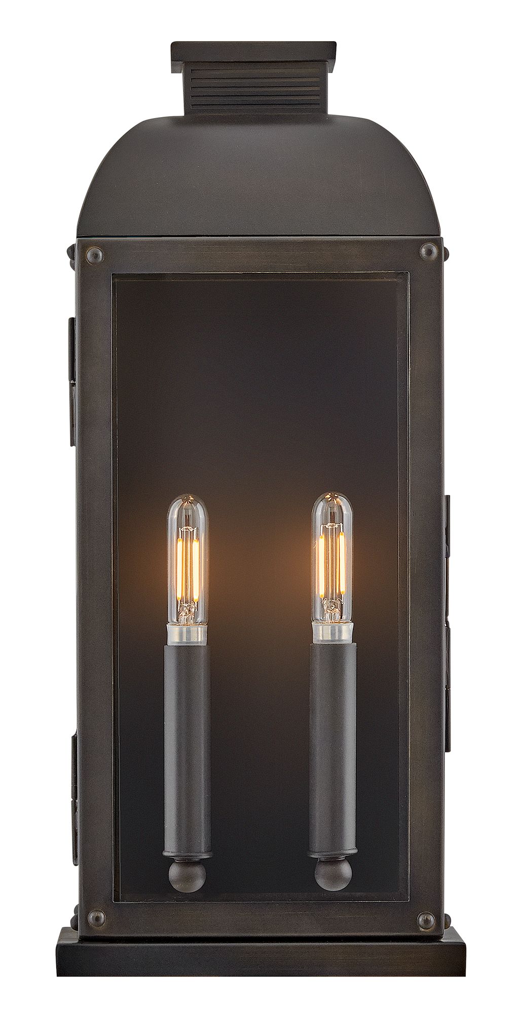 Hinkley Outdoor Tiverton Medium Wall Mount Lantern Dark Oxidized Brass