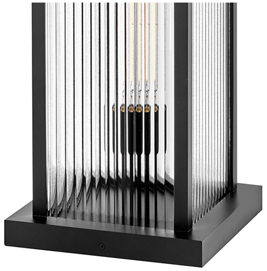 Image 3 Hinkley Outdoor Torrent Large Pier Mount Lantern 19" Black more views