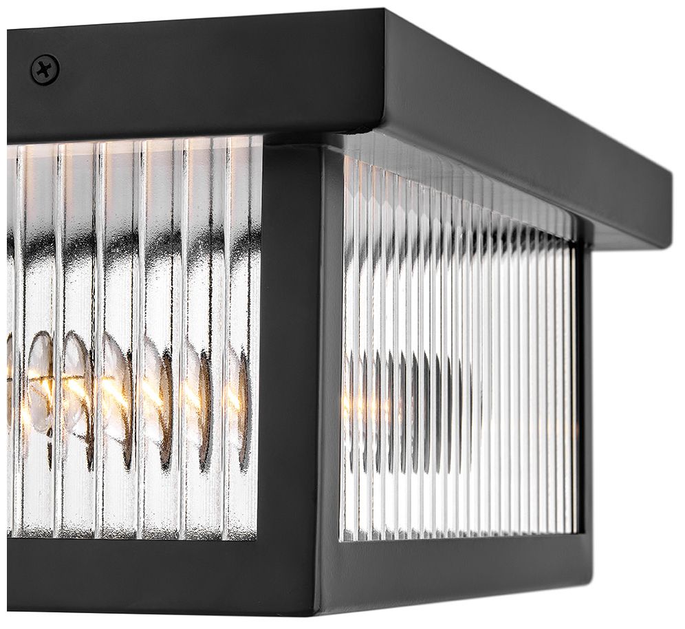 Image 2 Hinkley Outdoor Torrent Medium Flush Mount 14" Black more views