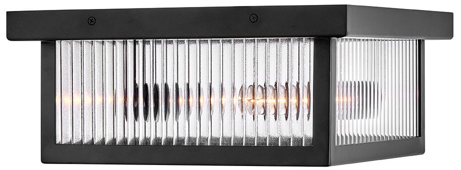 Image 5 Hinkley Outdoor Torrent Medium Flush Mount 14" Black more views