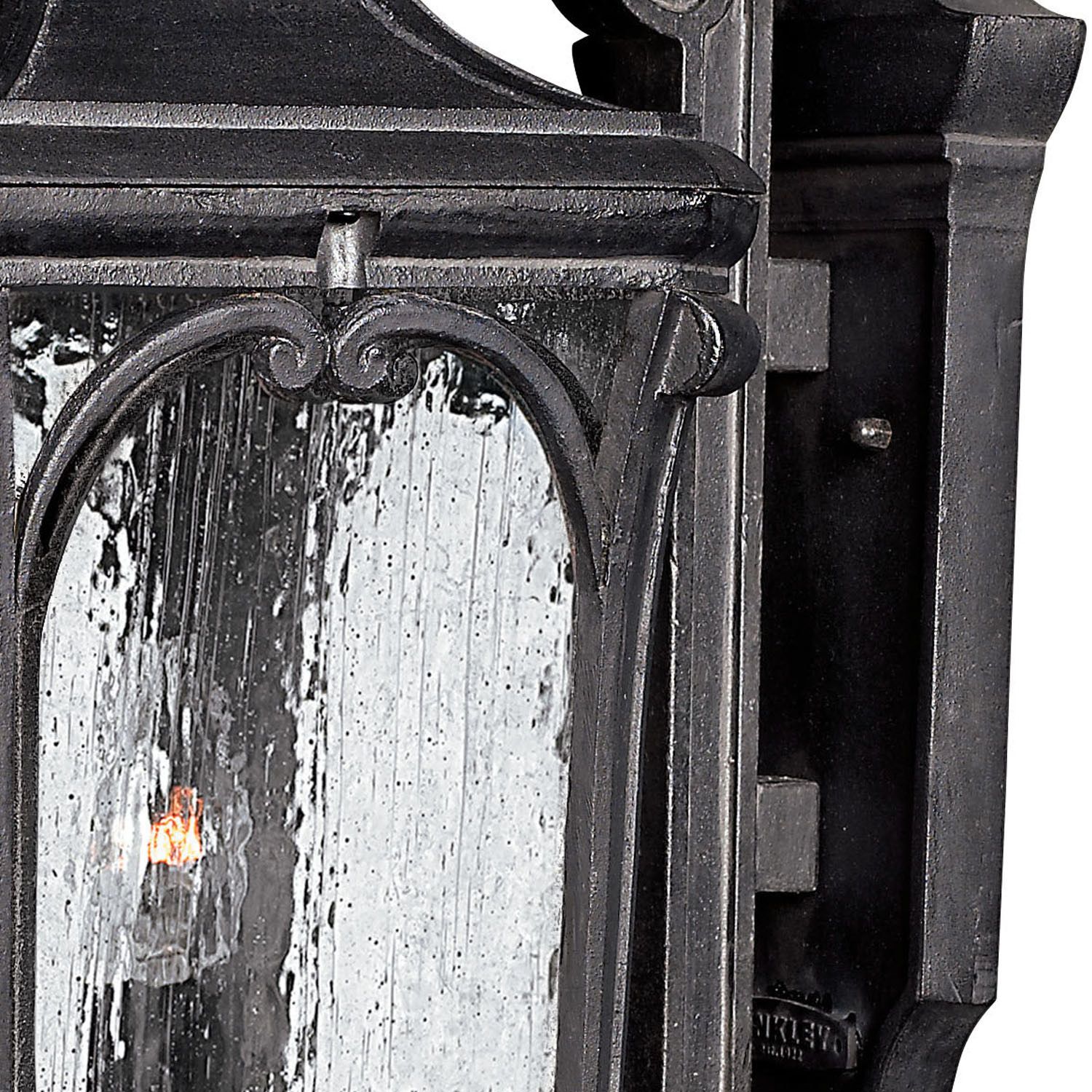 Image 3 Hinkley Outdoor Trafalgar Large Wall Mount Lantern 22" Museum Black more views