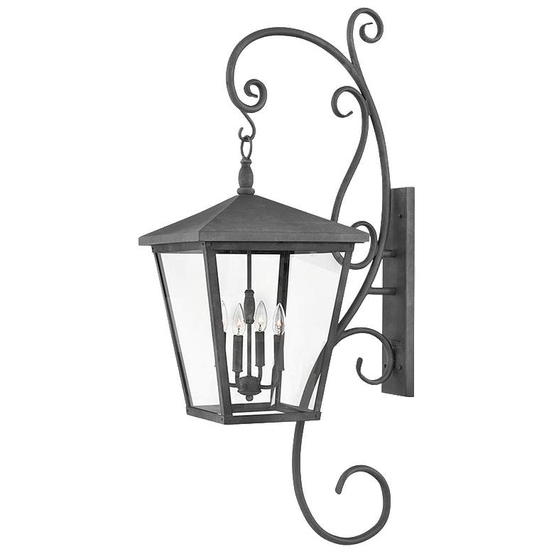 Image 1 Hinkley Outdoor Trellis Double XL Wall Mount Lantern 16.0" Aged Zinc