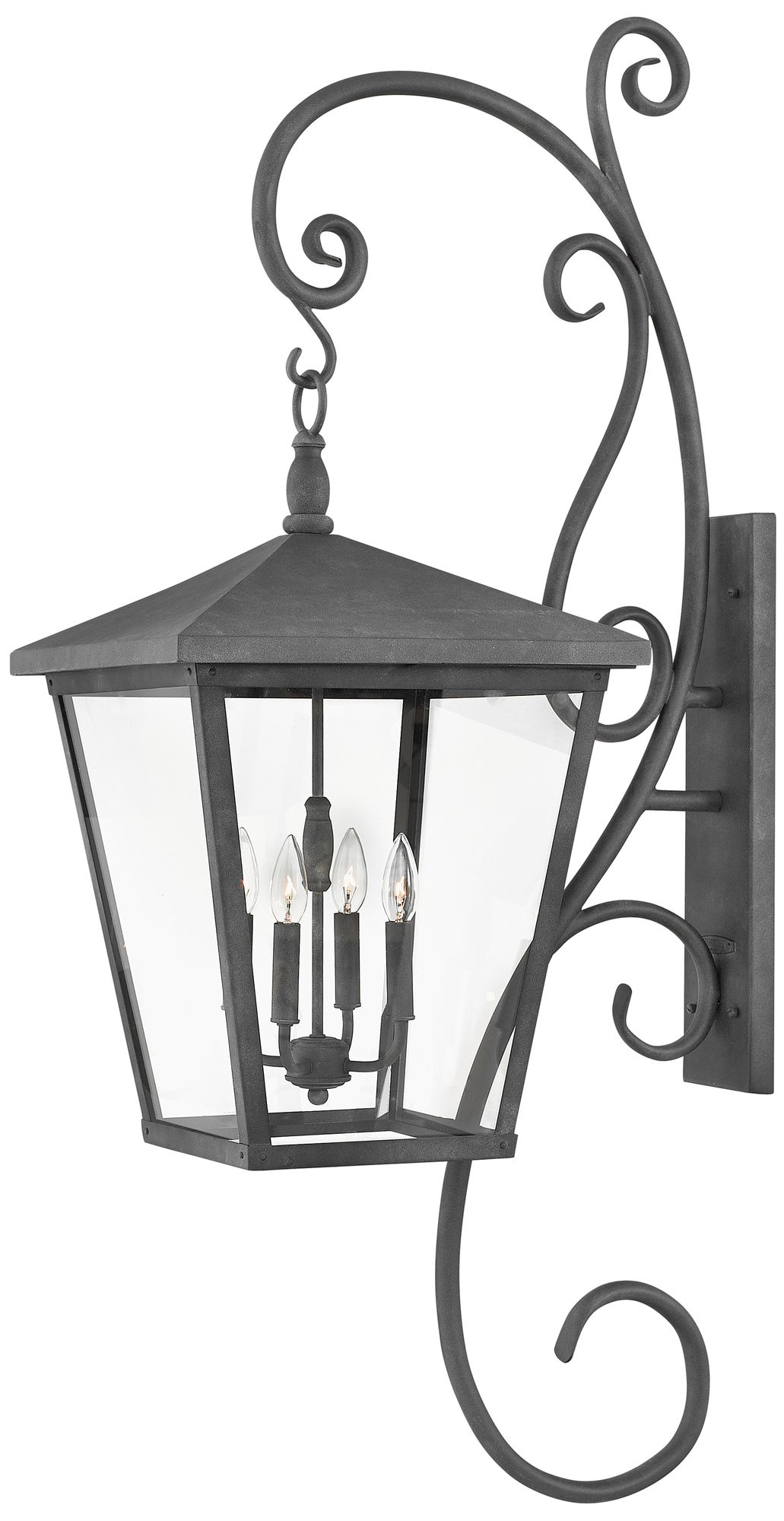 Image 2 Hinkley Outdoor Trellis Double XL Wall Mount Lantern 16.0" Aged Zinc more views
