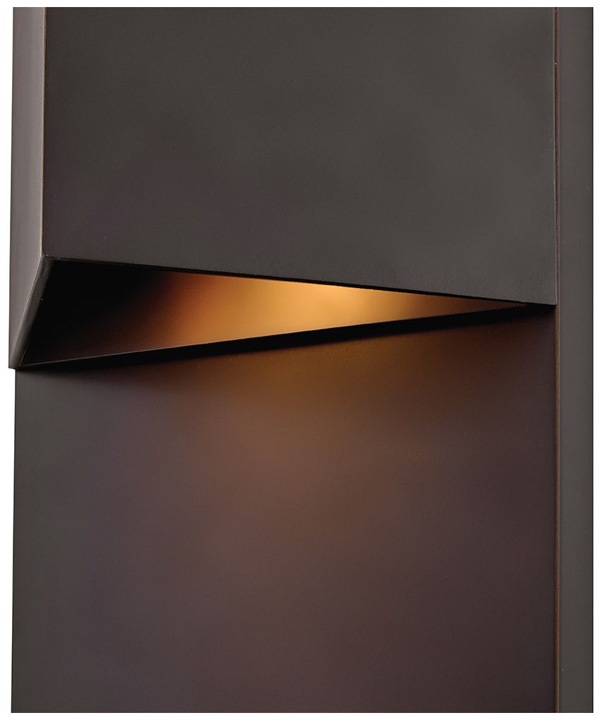Image 3 Hinkley Outdoor Treva Small Wall Mount Lantern 12" Dark Oxidized Brass more views