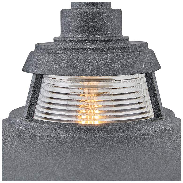 Image 4 Hinkley Outdoor Troyer Medium Post Mount Lantern 14" Aged Zinc more views