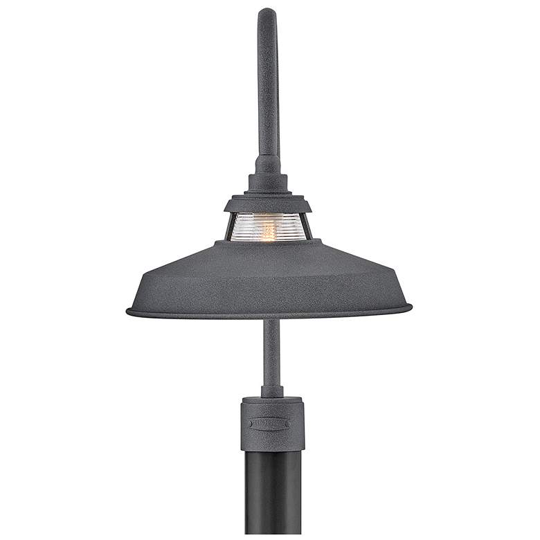 Image 6 Hinkley Outdoor Troyer Medium Post Mount Lantern 14" Aged Zinc more views
