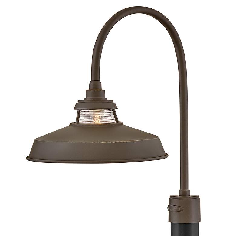 Image 2 Hinkley Outdoor Troyer Medium Post Mount Lantern 14" Oil Rubbed Bronze more views