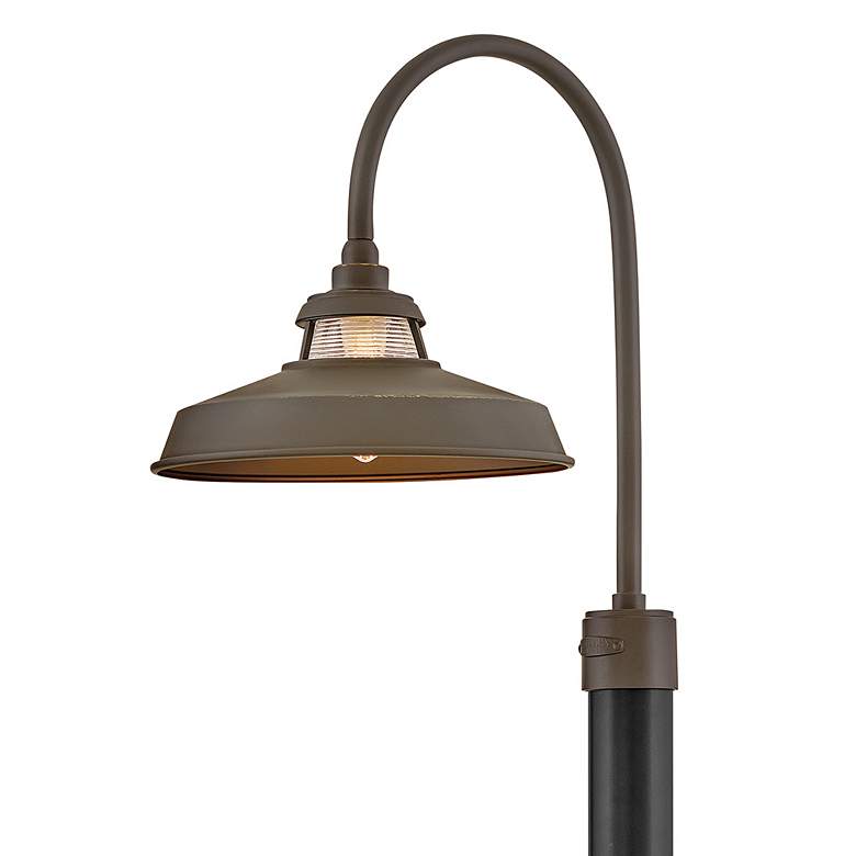 Image 7 Hinkley Outdoor Troyer Medium Post Mount Lantern 14" Oil Rubbed Bronze more views