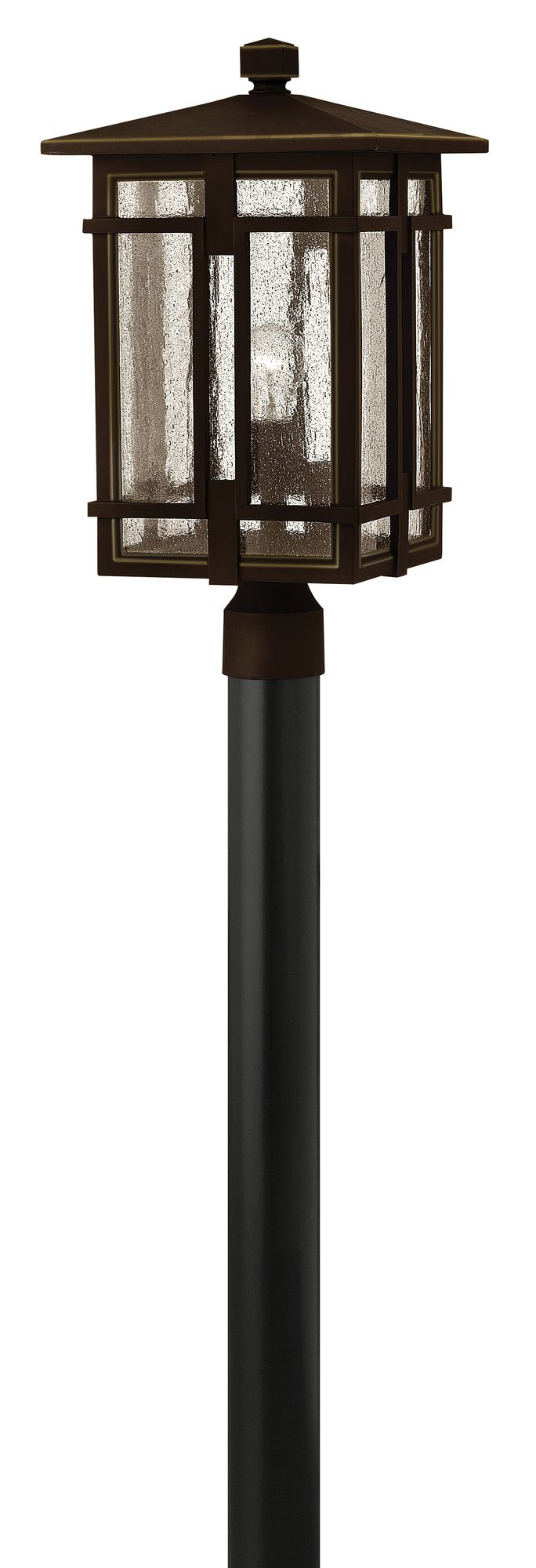 Image 2 Hinkley Outdoor Tucker Medium Post Top Lantern 20.5" Oil Rubbed Bronze more views