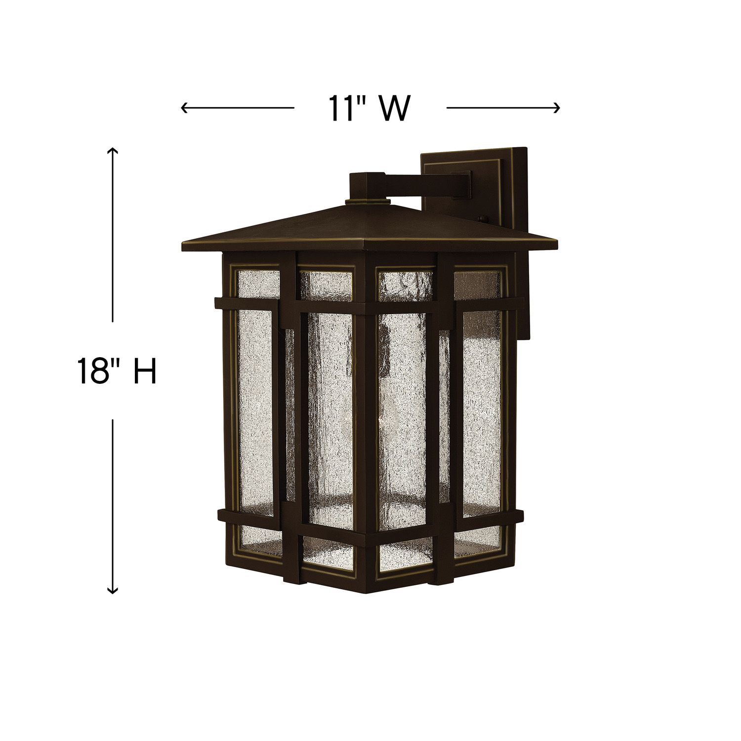 Image 4 Hinkley Outdoor Tucker Medium Wall Mount Lantern 11" Oil Rubbed Bronze more views