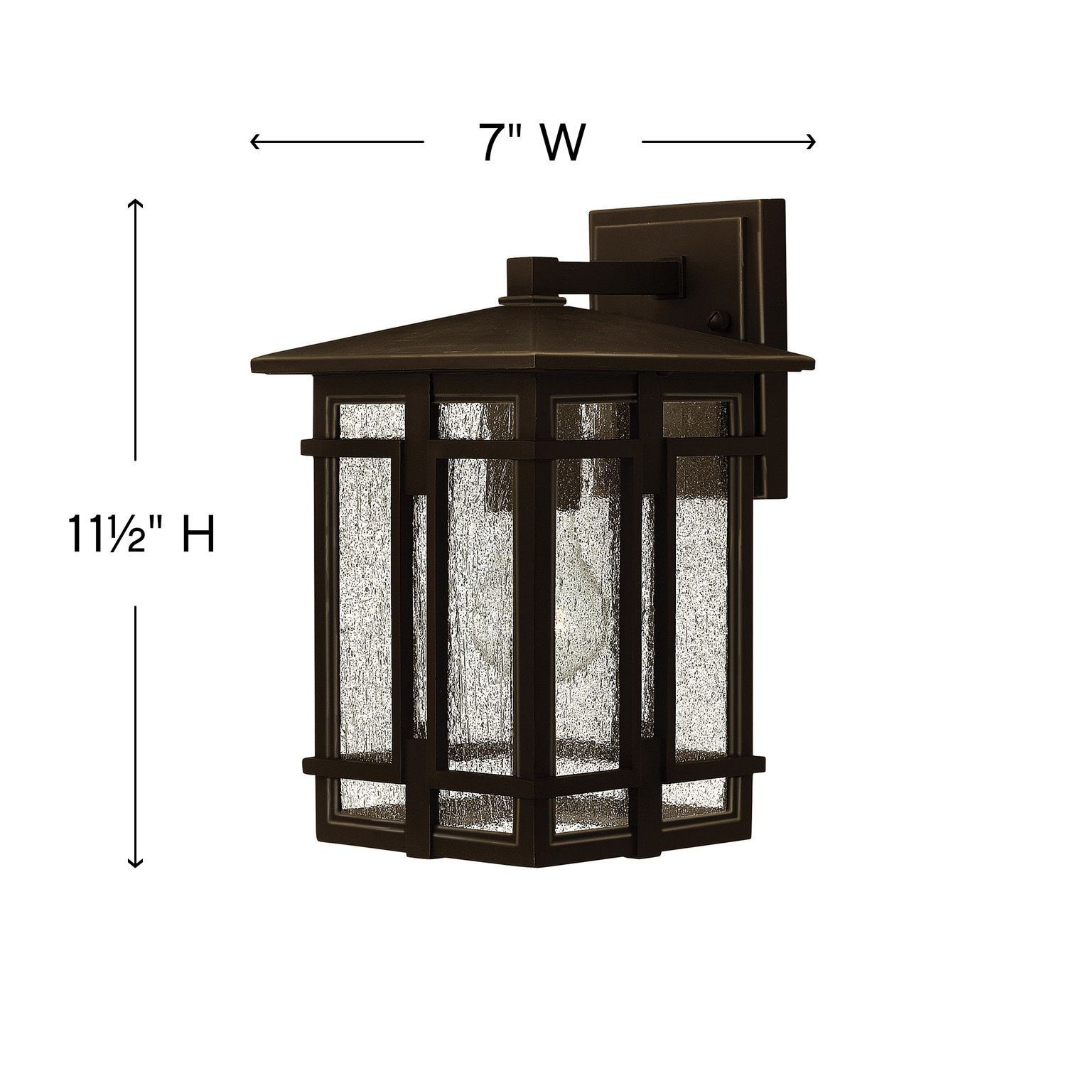 Image 4 Hinkley Outdoor Tucker Small Wall Mount Lantern 11.5" Oil Rubbed Bronze more views