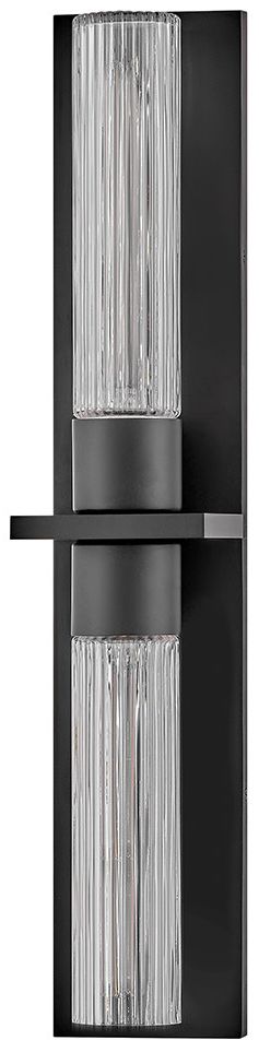 Image 4 Hinkley Outdoor Voight Large Wall Mount Lantern 27.25" Black more views