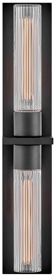 Image 6 Hinkley Outdoor Voight Large Wall Mount Lantern 27.25" Black more views