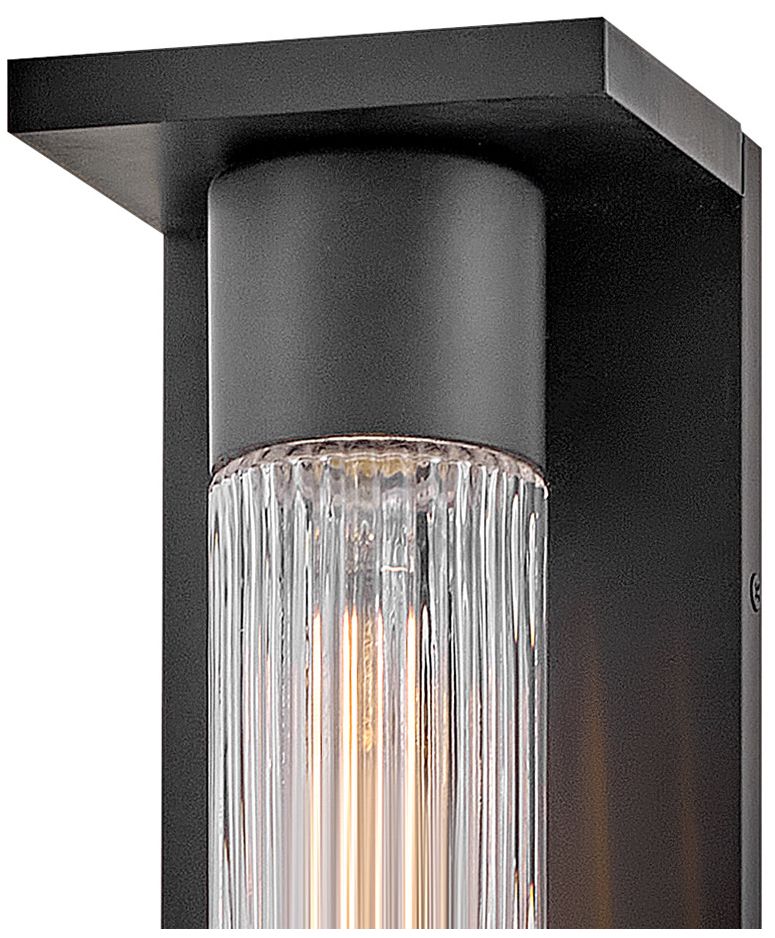 Image 2 Hinkley Outdoor Voight Medium Wall Mount Lantern 14.75" Black more views