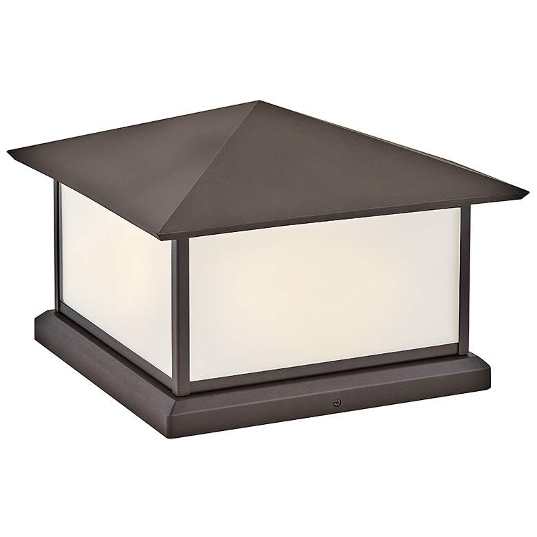 Image 1 Hinkley Outdoor Walter Large Pier Mount 15" Textured Oil Rubbed Bronze