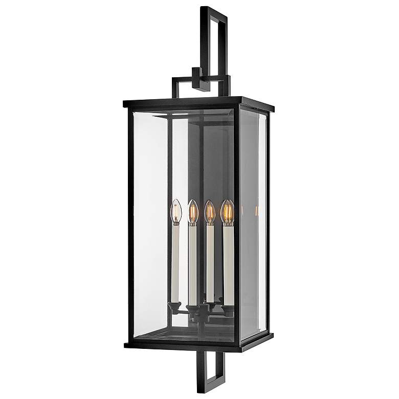 Image 1 Hinkley Outdoor Weymouth Extra Large Wall Mount Lantern 14" Black