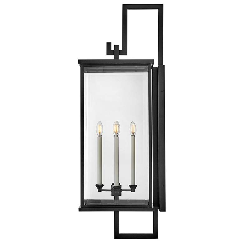 Image 6 Hinkley Outdoor Weymouth Extra Large Wall Mount Lantern 14" Black more views