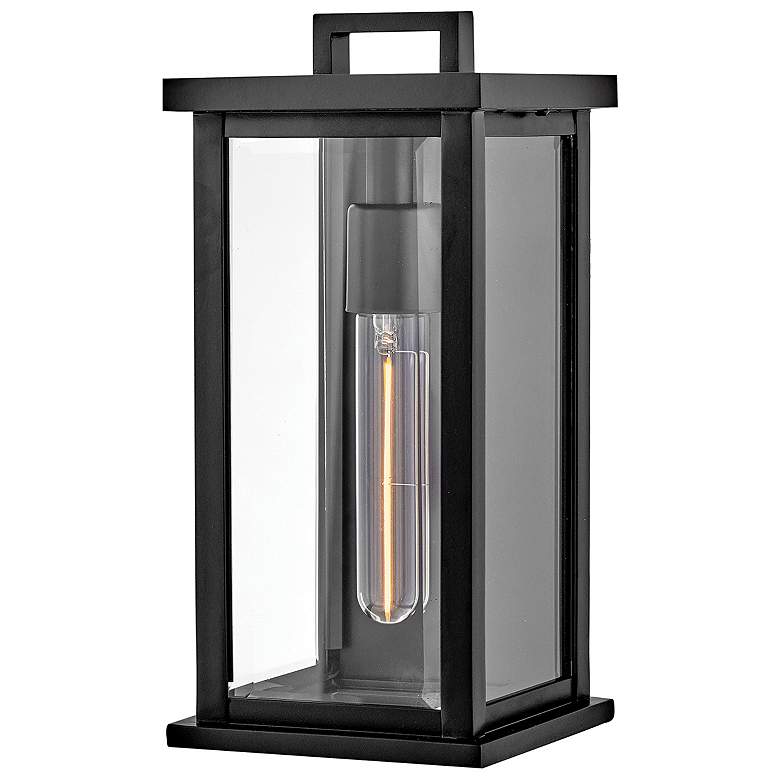 Image 1 Hinkley Outdoor Weymouth Small Wall Mount Lantern Black