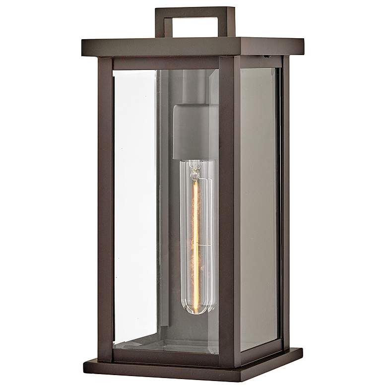 Image 1 Hinkley Outdoor Weymouth Small Wall Mount Lantern Oil Rubbed Bronze