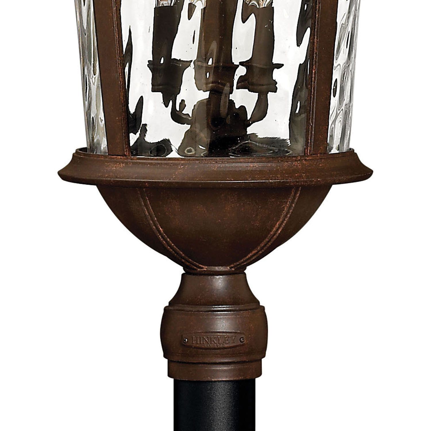 Image 3 Hinkley Outdoor Windsor Extra Large Post Top Lantern 34.75" River Rock more views