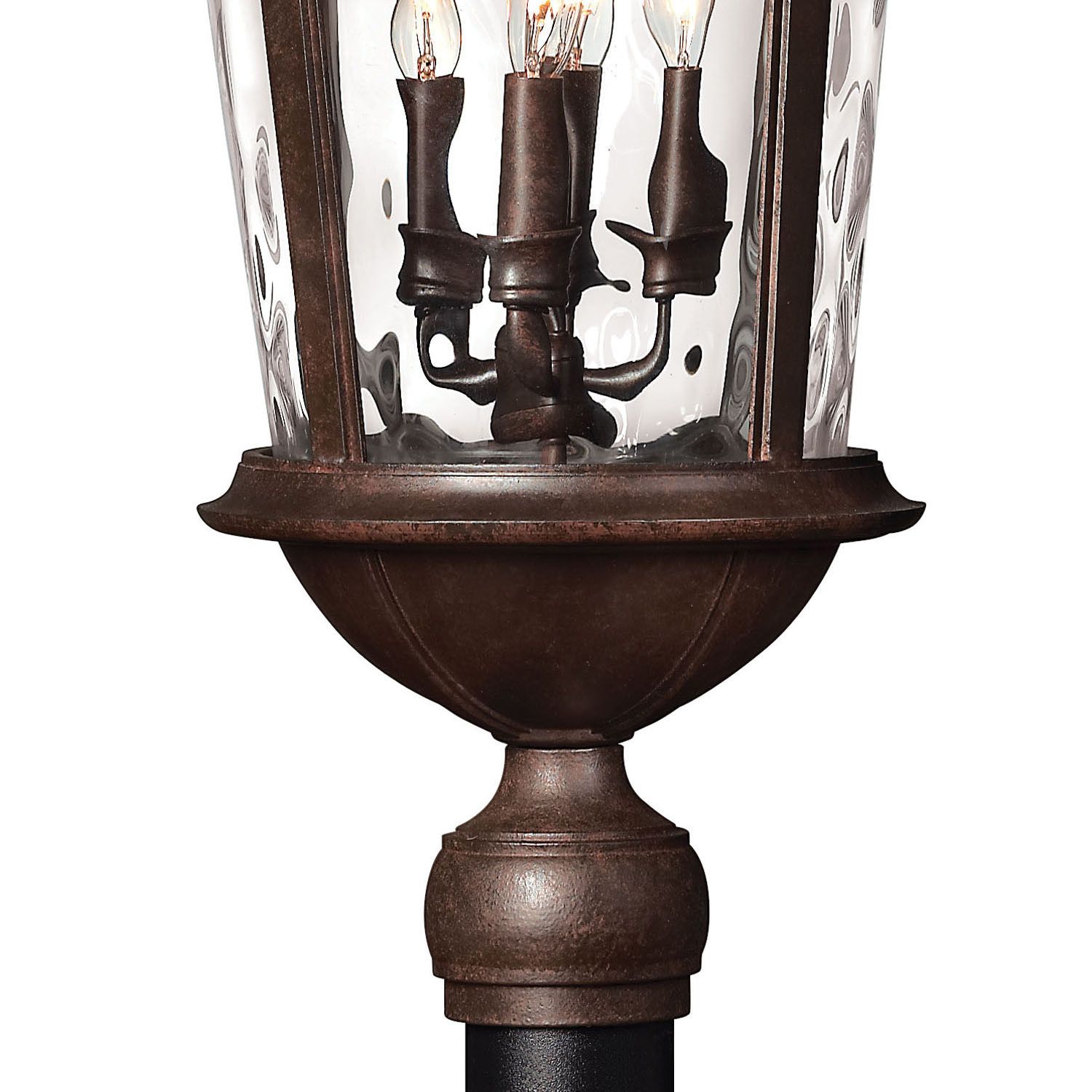 Image 3 Hinkley Outdoor Windsor Large Post Top/Pier Mount Lantern 12.5" River Rock more views