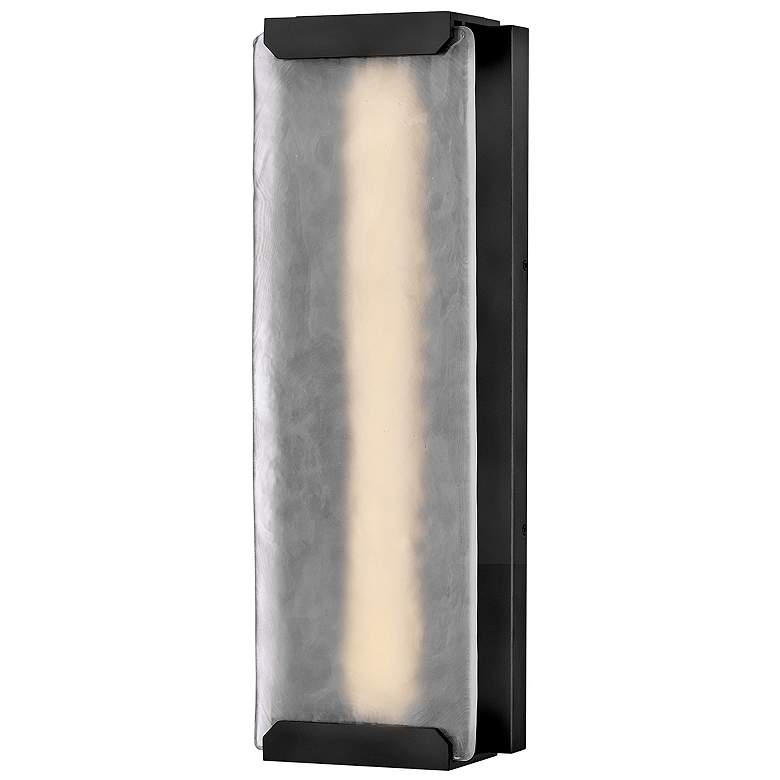 Image 1 Hinkley Outdoor Zayde Large Wall Mount Lantern 8" Black