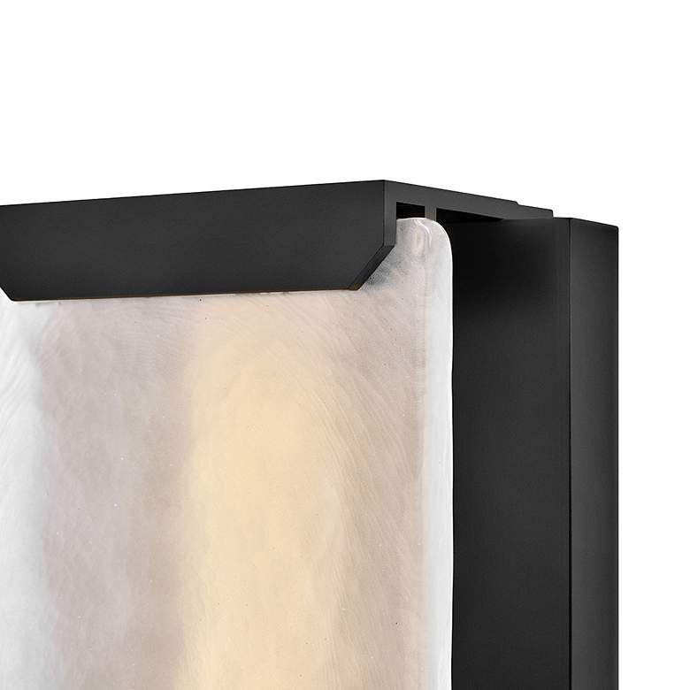 Image 3 Hinkley Outdoor Zayde Large Wall Mount Lantern 8" Black more views