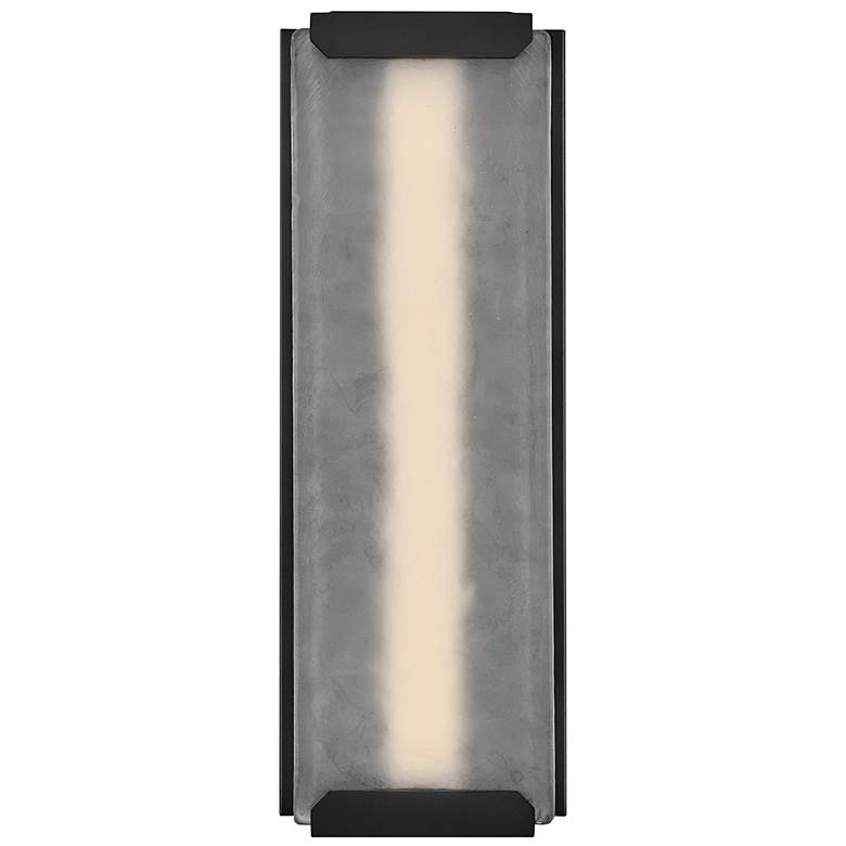 Image 5 Hinkley Outdoor Zayde Large Wall Mount Lantern 8" Black more views