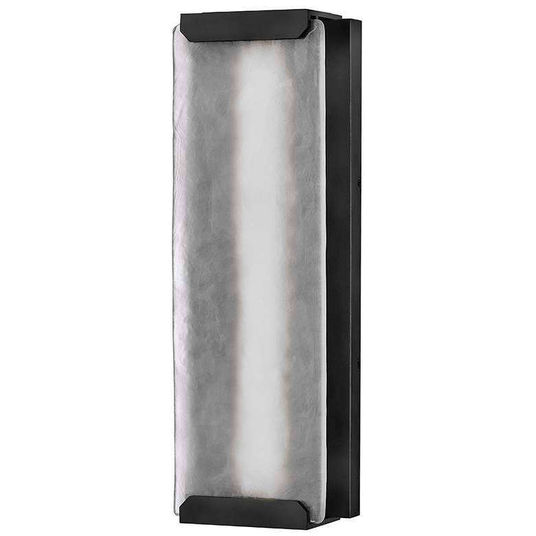 Image 6 Hinkley Outdoor Zayde Large Wall Mount Lantern 8" Black more views