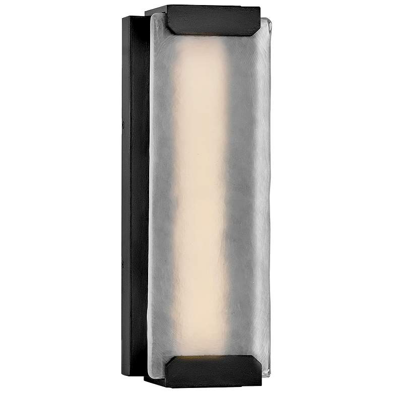 Image 1 Hinkley Outdoor Zayde Medium Wall Mount Lantern 6" Black
