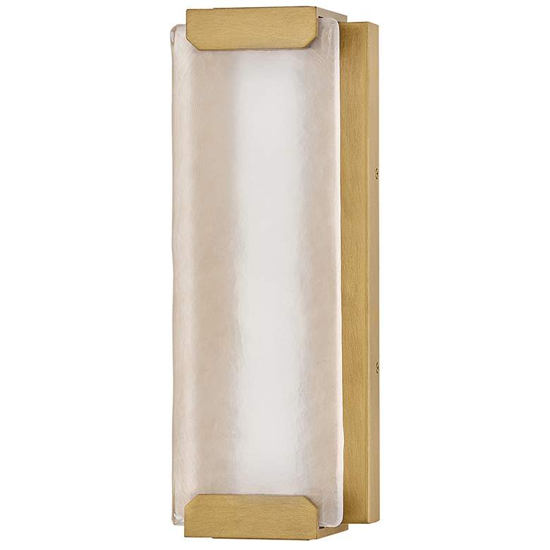 Image 2 Hinkley Outdoor Zayde Medium Wall Mount Lantern 6" Heritage Brass more views