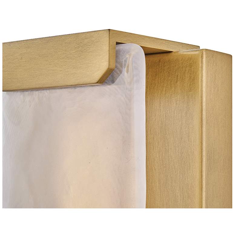 Image 3 Hinkley Outdoor Zayde Medium Wall Mount Lantern 6" Heritage Brass more views