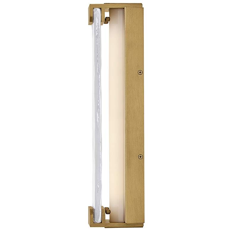 Image 4 Hinkley Outdoor Zayde Medium Wall Mount Lantern 6" Heritage Brass more views