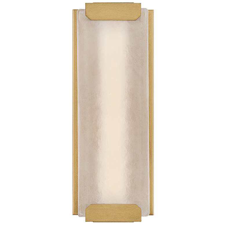 Image 5 Hinkley Outdoor Zayde Medium Wall Mount Lantern 6" Heritage Brass more views
