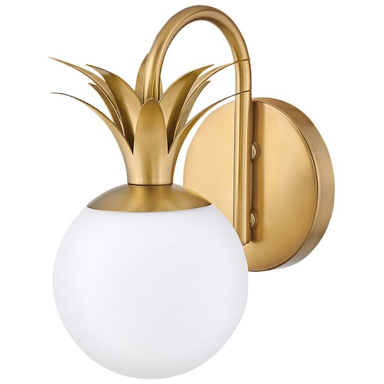 Image 1 Hinkley Palma 10 1/2" High Heritage Brass Wall Sconce