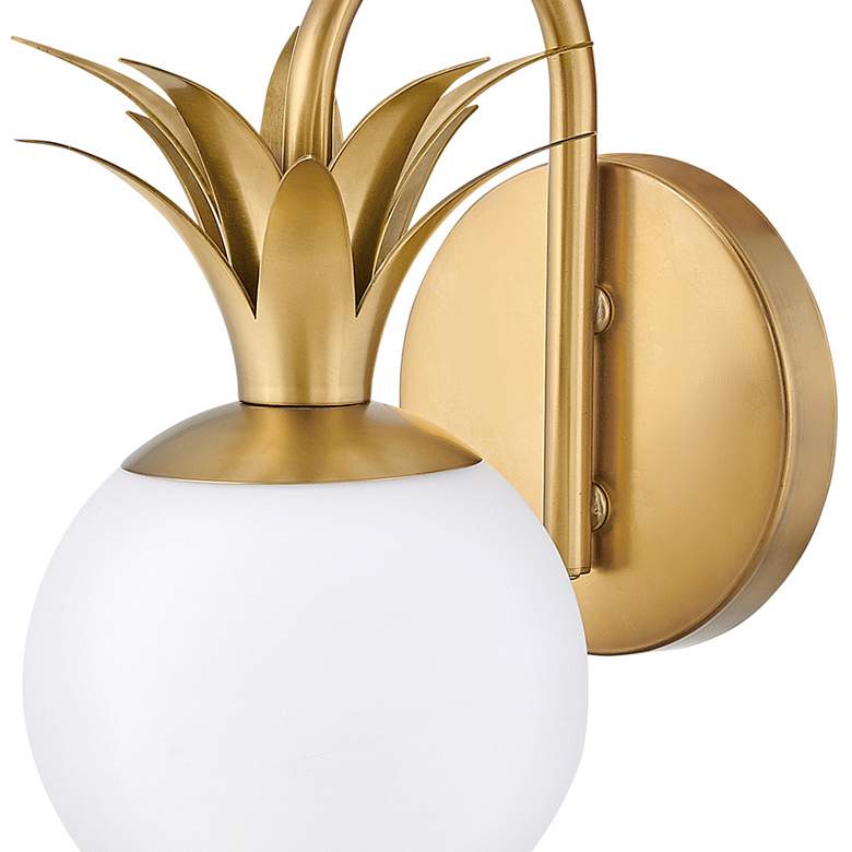Image 2 Hinkley Palma 10 1/2" High Heritage Brass Wall Sconce more views