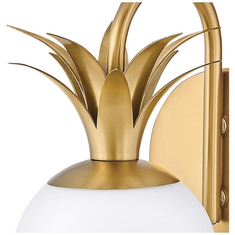 Image 4 Hinkley Palma 10 1/2" High Heritage Brass Wall Sconce more views