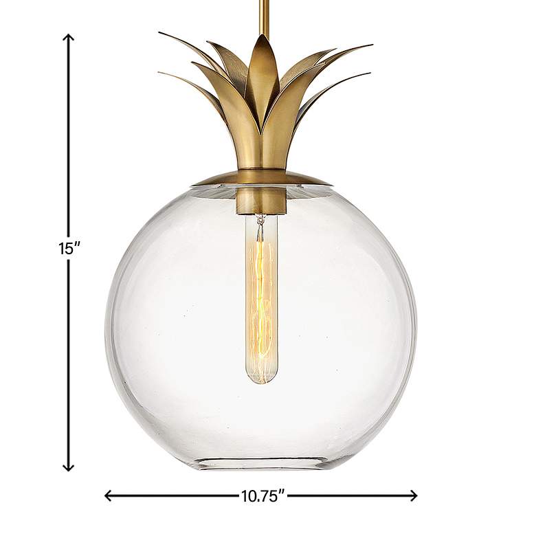 Image 7 Hinkley Palma 10 3/4" Wide Heritage Brass Mini Pendant more views