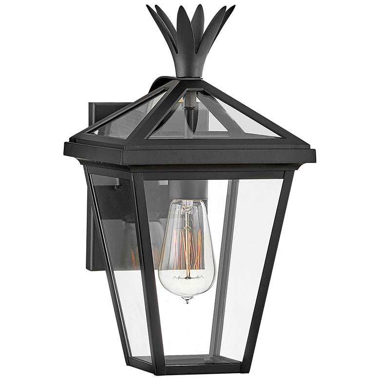 Image 1 Hinkley Palma 14 1/2" High Black Outdoor Wall Light