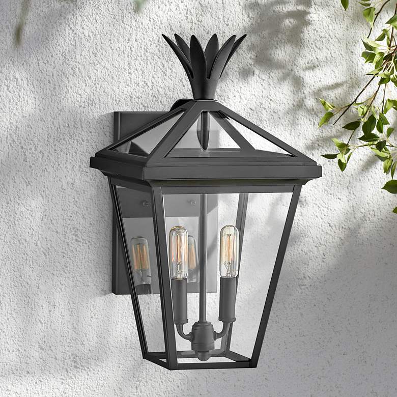 Image 1 Hinkley Palma 18" High Black 2-Light Outdoor Wall Light