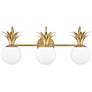 2_Hinkley Palma 24" Wide Brass Finish Pineapple Bath Light more views