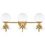 5_Hinkley Palma 24" Wide Brass Finish Pineapple Bath Light more views
