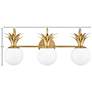 6_Hinkley Palma 24" Wide Brass Finish Pineapple Bath Light more views