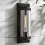 Hinkley Pearson 14" High Textured Black Outdoor Wall Light