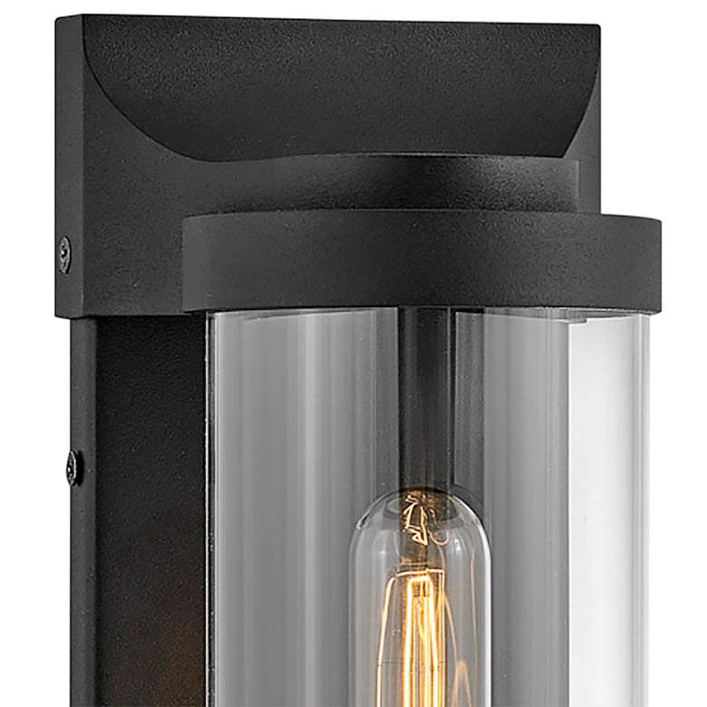 Image 3 Hinkley Pearson 14" High Textured Black Outdoor Wall Light more views