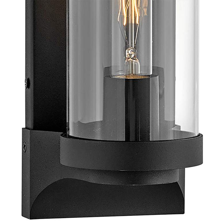 Image 4 Hinkley Pearson 14" High Textured Black Outdoor Wall Light more views