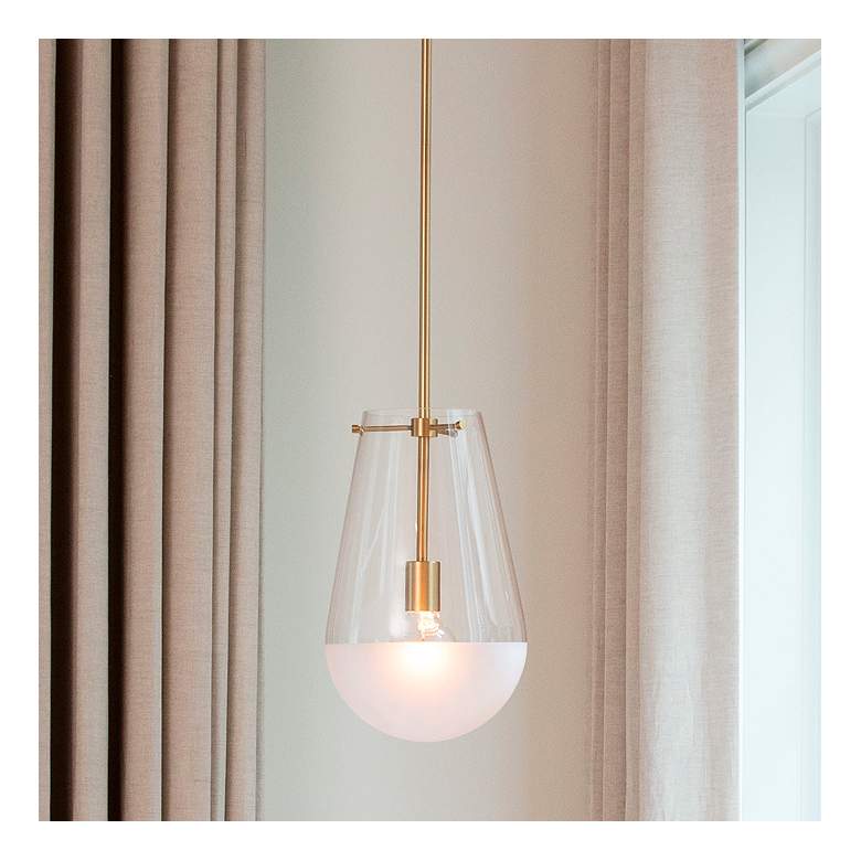 Image 1 Hinkley - Pendant Beck Small Pendant- Lacquered Brass